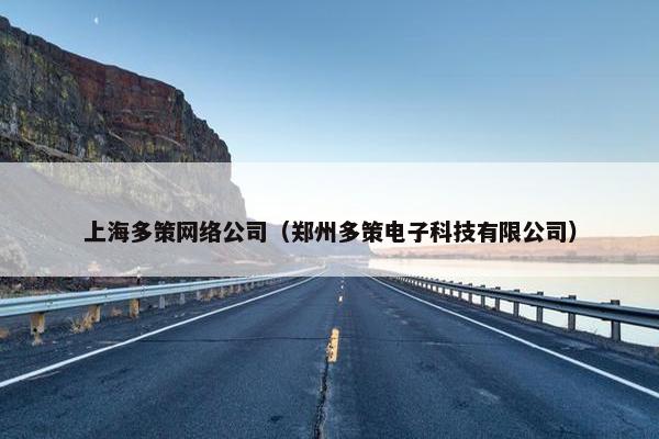 上海多策网络公司（郑州多策电子科技有限公司）