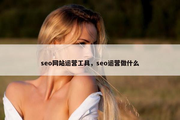 seo网站运营工具，seo运营做什么
