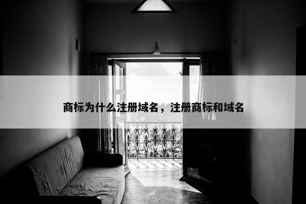 商标为什么注册域名，注册商标和域名