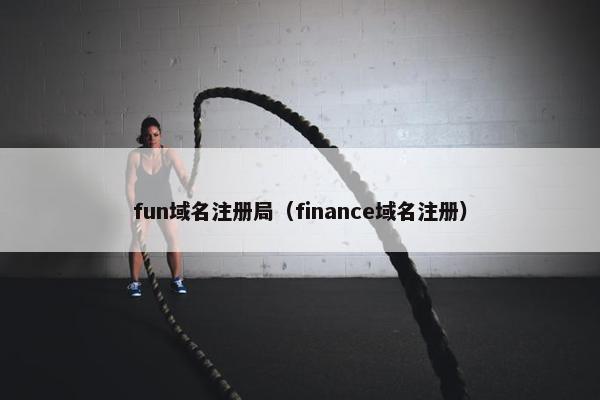 fun域名注册局（finance域名注册）