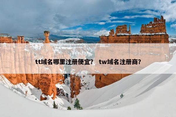 tt域名哪里注册便宜？ tw域名注册商？