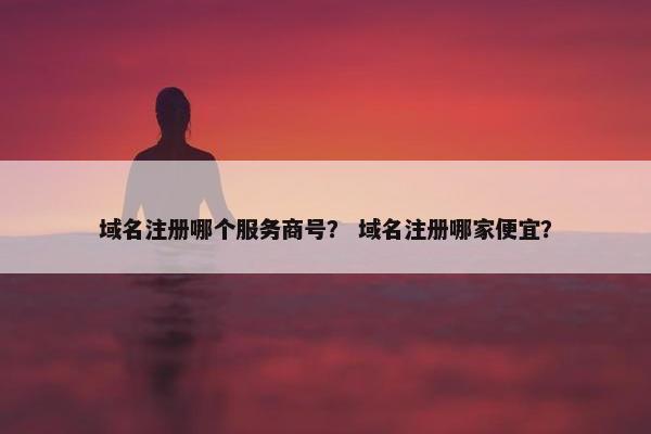域名注册哪个服务商号？ 域名注册哪家便宜？