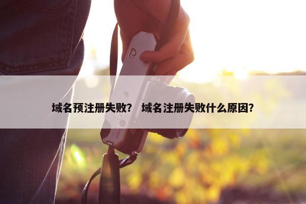 域名预注册失败？ 域名注册失败什么原因？