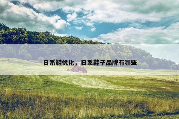 日系鞋优化，日系鞋子品牌有哪些