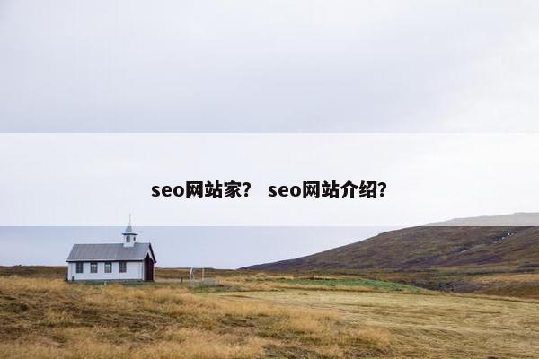 seo网站家？ seo网站介绍？