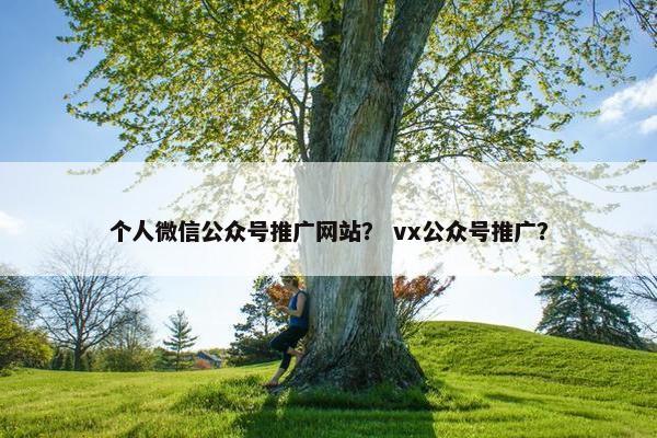 个人微信公众号推广网站？ vx公众号推广？