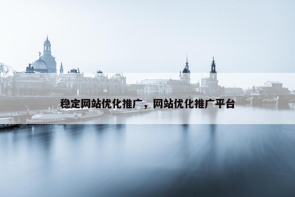 稳定网站优化推广，网站优化推广平台