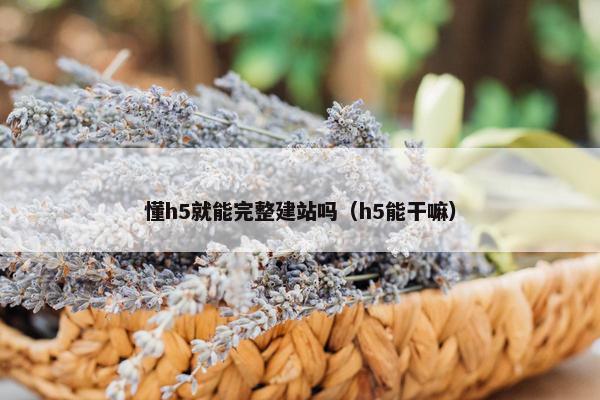懂h5就能完整建站吗（h5能干嘛）