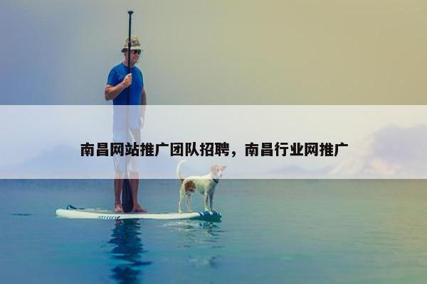 南昌网站推广团队招聘，南昌行业网推广