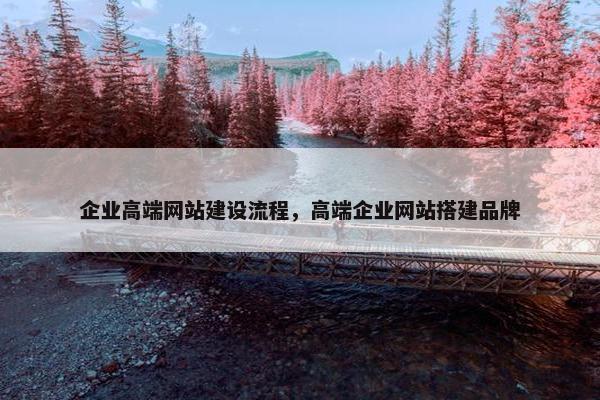 企业高端网站建设流程，高端企业网站搭建品牌