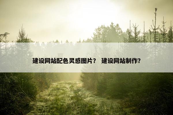 建设网站配色灵感图片？ 建设网站制作？