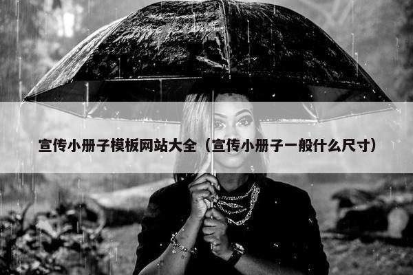 宣传小册子模板网站大全（宣传小册子一般什么尺寸）