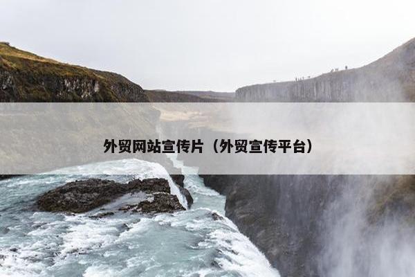 外贸网站宣传片（外贸宣传平台）