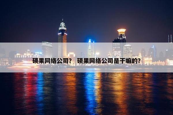 硕果网络公司？ 硕果网络公司是干嘛的？
