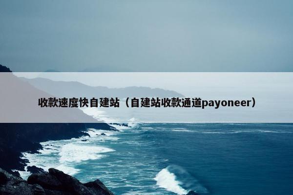 收款速度快自建站（自建站收款通道payoneer）