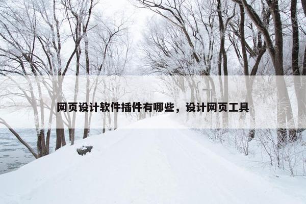 网页设计软件插件有哪些，设计网页工具