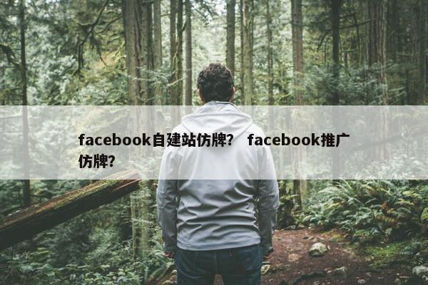 facebook自建站仿牌？ facebook推广仿牌？