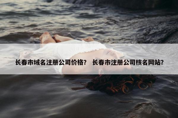 长春市域名注册公司价格？ 长春市注册公司核名网站？