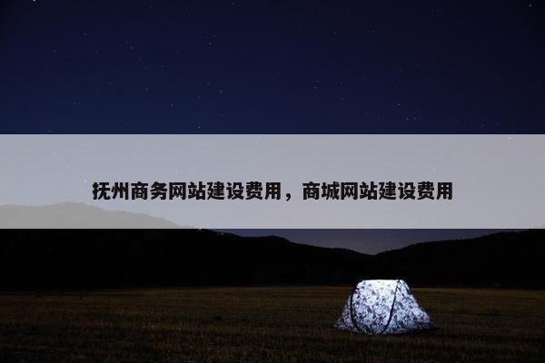 抚州商务网站建设费用，商城网站建设费用
