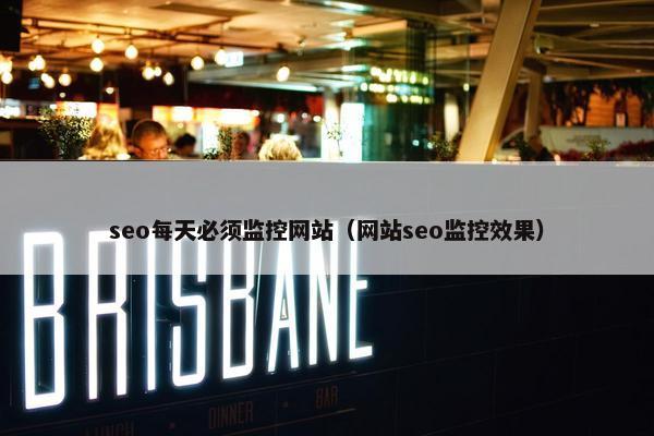 seo每天必须监控网站（网站seo监控效果）