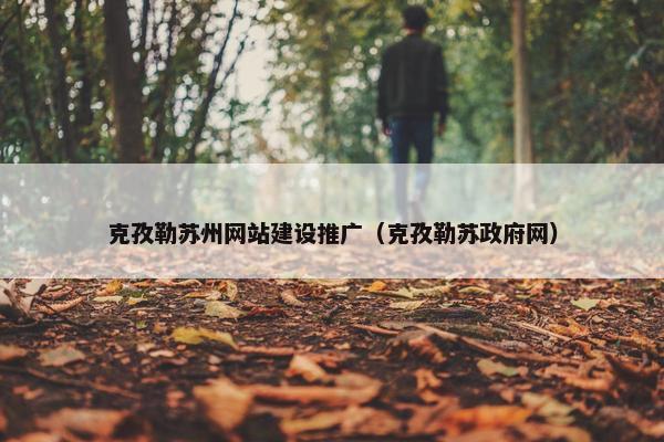 克孜勒苏州网站建设推广（克孜勒苏政府网）