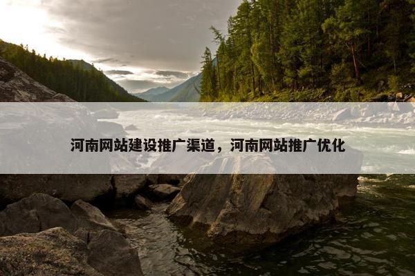 河南网站建设推广渠道，河南网站推广优化