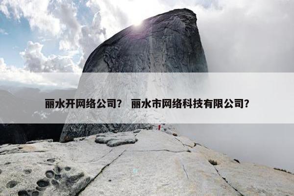 丽水开网络公司？ 丽水市网络科技有限公司？