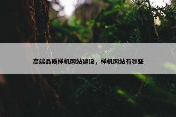 高端品质样机网站建设，样机网站有哪些