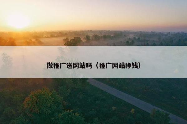 做推广送网站吗（推广网站挣钱）