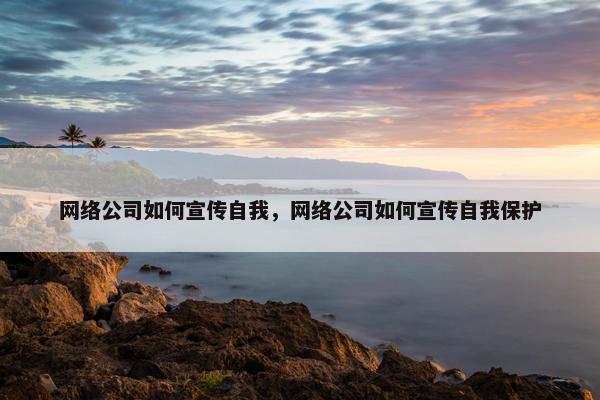 网络公司如何宣传自我，网络公司如何宣传自我保护