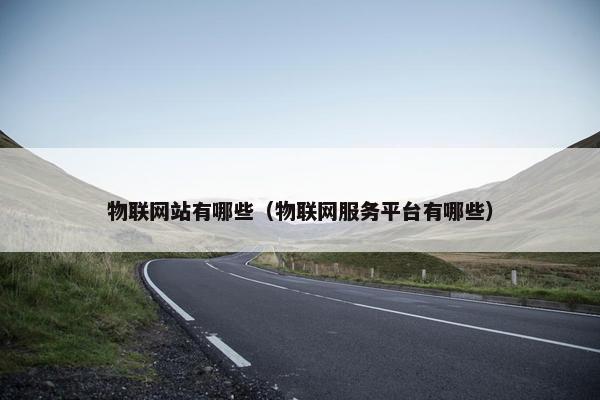 物联网站有哪些（物联网服务平台有哪些）