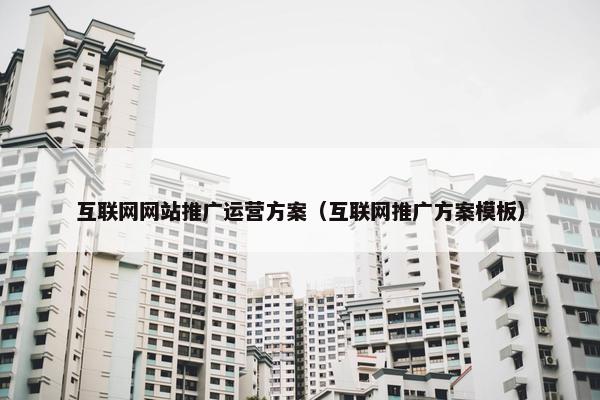 互联网网站推广运营方案（互联网推广方案模板）