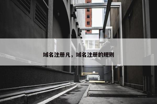 域名注册凡，域名注册的规则