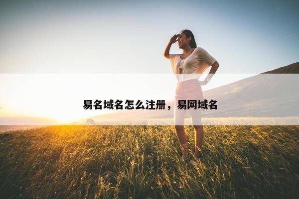 易名域名怎么注册，易网域名