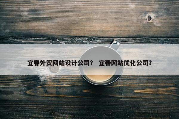 宜春外贸网站设计公司？ 宜春网站优化公司？