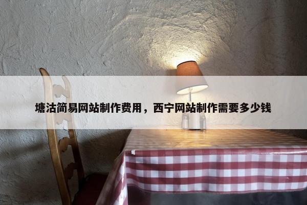 塘沽简易网站制作费用，西宁网站制作需要多少钱
