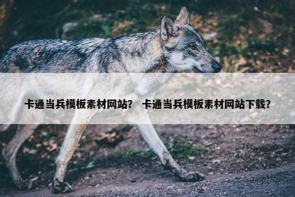卡通当兵模板素材网站？ 卡通当兵模板素材网站下载？