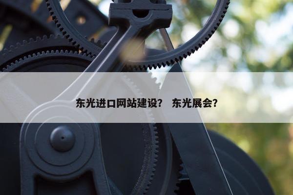 东光进口网站建设？ 东光展会？