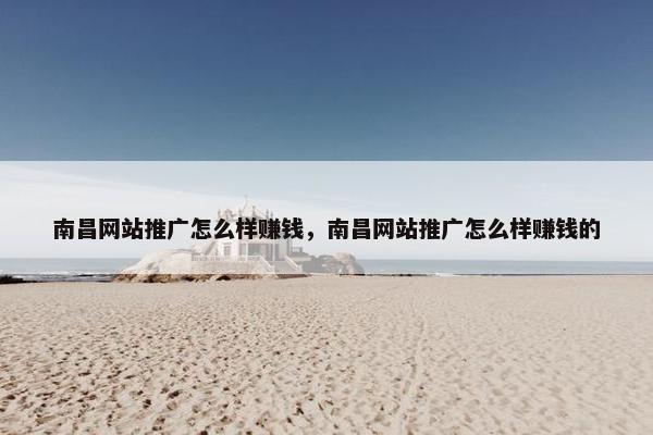 南昌网站推广怎么样赚钱，南昌网站推广怎么样赚钱的