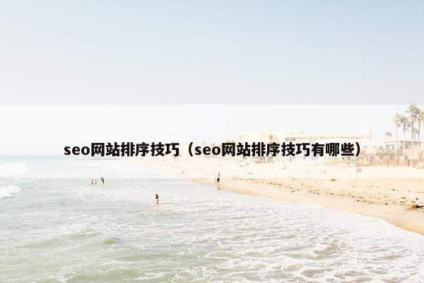 seo网站排序技巧（seo网站排序技巧有哪些）