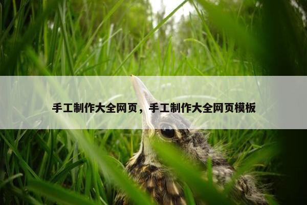 手工制作大全网页，手工制作大全网页模板