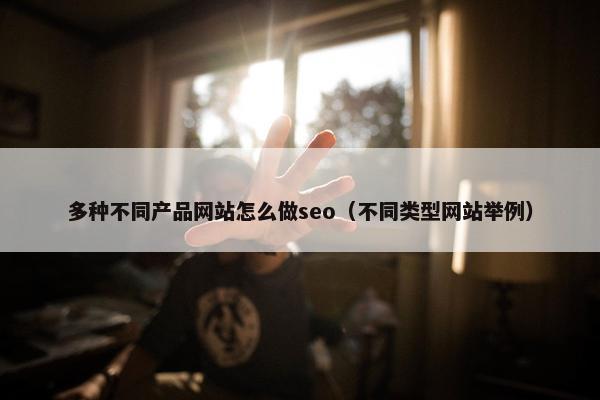 多种不同产品网站怎么做seo（不同类型网站举例）
