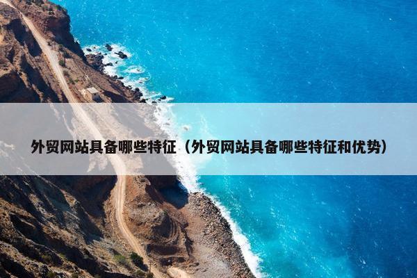 外贸网站具备哪些特征（外贸网站具备哪些特征和优势）