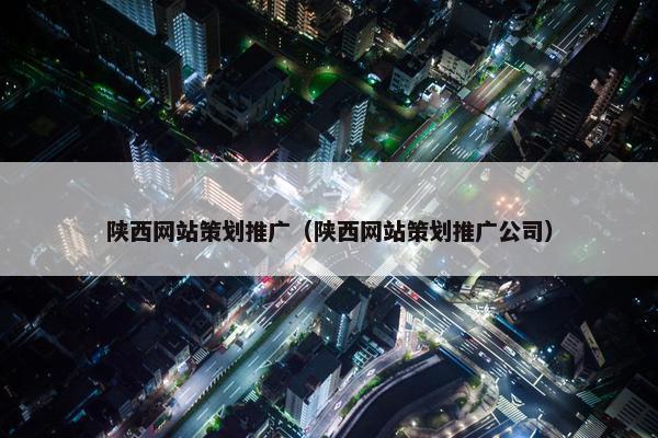陕西网站策划推广（陕西网站策划推广公司）