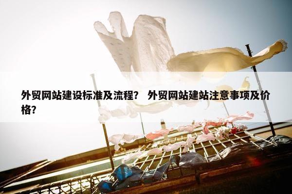 外贸网站建设标准及流程？ 外贸网站建站注意事项及价格？