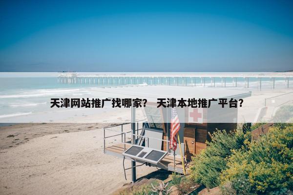 天津网站推广找哪家？ 天津本地推广平台？