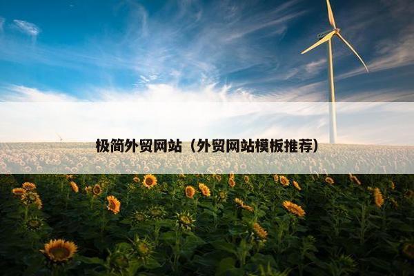 极简外贸网站（外贸网站模板推荐）