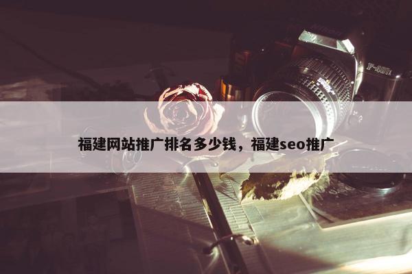 福建网站推广排名多少钱，福建seo推广