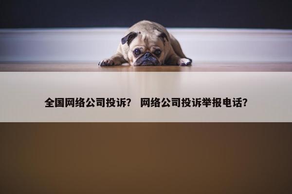 全国网络公司投诉？ 网络公司投诉举报电话？