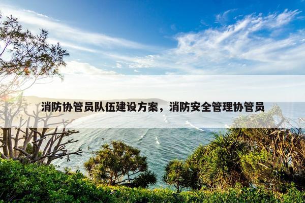 消防协管员队伍建设方案，消防安全管理协管员